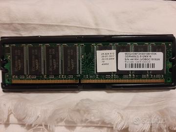 RAM 512MB, DDR 400MHZ PC3200