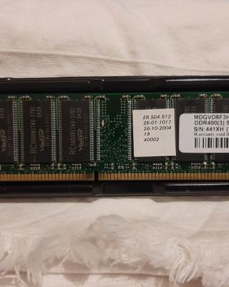 RAM 512MB, DDR 400MHZ PC3200