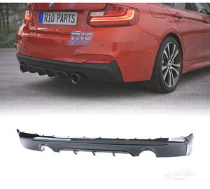 DIFFUSORE BMW F22 F23 LOOK M PERFORMANCE NERO LUCI