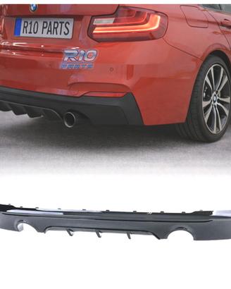 DIFFUSORE BMW F22 F23 LOOK M PERFORMANCE NERO LUCI