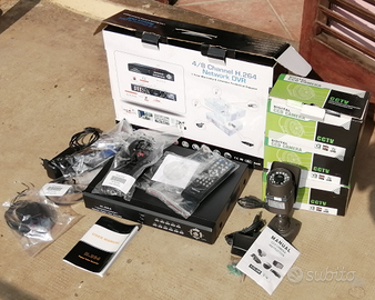 Sistema di video sorveglianza con 4 telecamere