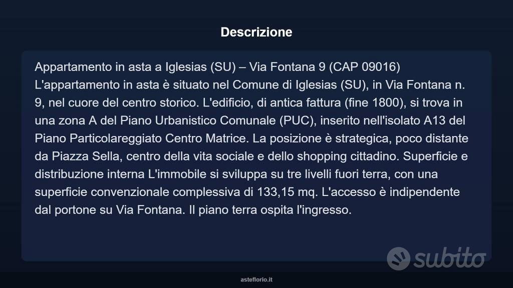Appartamento – Igrèsias/Iglesias, Sulcis Iglesiente - Vista 4