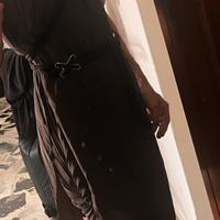 Paola frani vestito in seta plissettata tg s