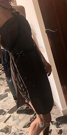 Paola frani vestito in seta plissettata tg s