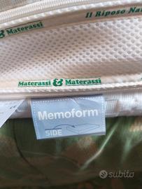 letto in ferro, rete e materasso 