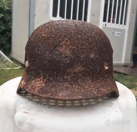 Elmetto tedesco M35 da scavo WW2 con interno