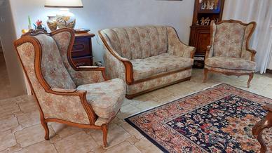 Salotto 2 Poltrone Bergere + Divano letto 2 posti