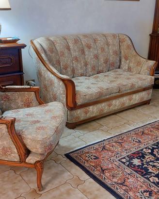 Salotto 2 Poltrone Bergere + Divano letto 2 posti