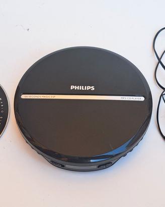 Lettore CD Portatile MP3 Philips con Cuffie e CD