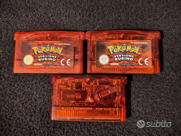 Pokemon rubino Nintendo gameboy advance gba