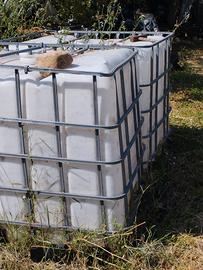 SERBATOIO 1000 LITRI CON GABBIA 