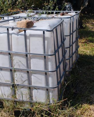 SERBATOIO 1000 LITRI CON GABBIA 
