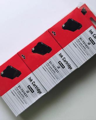 3 cartucce Ink Cartridge EI-T01631 nera Epson