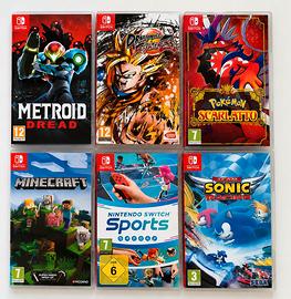 Lotto 6 Giochi Nintendo Switch 