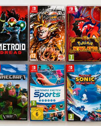 Lotto 6 Giochi Nintendo Switch 