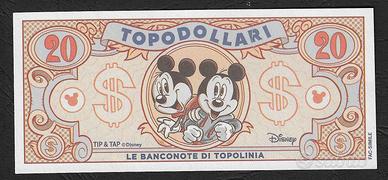 Disney - banconota di Topolinia da 20 Topodollari