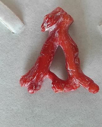 pendente in corallo rosso naturale di Sardegna