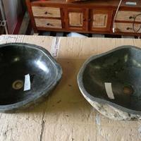 Lavandino in pietra di fiume sasso