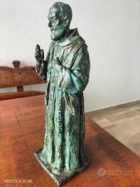 SCULTURA IN BRONZO - PADRE PIO - GIANFRANCO PAULLI