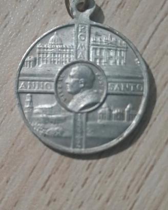 rara medaglia Giubileo 1950 Pio XII errore conio 