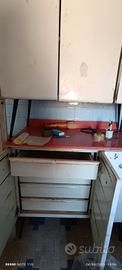 mobile cucina anni 50 in ferro