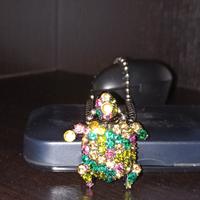 ciondolo oppure spilla a forma di tartaruga 