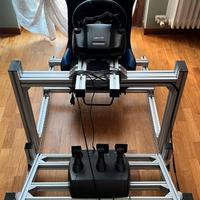 Simulatore di guida simracing, profilato
