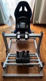 Simulatore di guida simracing, profilato