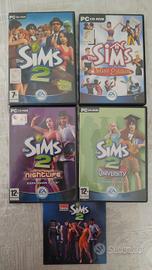 Lotto videogiochi vintage The Sims per PC