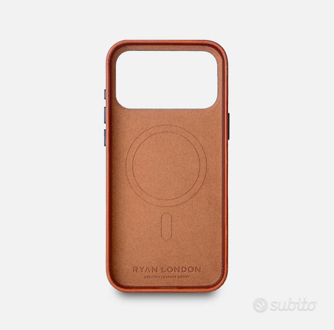 Custodia IPhone 13 Pro Max Solo Pelle - Vera Pelle Marrone Vintage - Foto 1