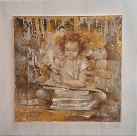 Quadro Artista ⭐️Carmen Manco⭐️opera Originale 