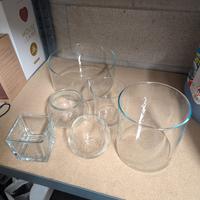 Set 6 Vasi e Vasetti in vetro