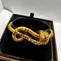 Bracciale oro 18kt smeraldi perle