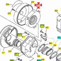 Filtro aria Yamaha XVS Drag Star Classic 1100 5EL1