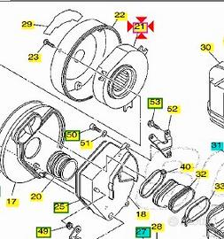 Filtro aria Yamaha XVS Drag Star Classic 1100 5EL1
