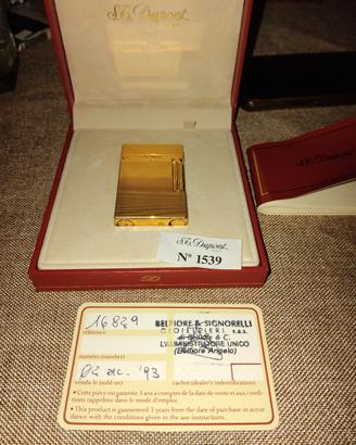 s.t dupont  placcato oro 