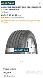 Gomme 175/65/17 nuove con 1 anno di garanzia