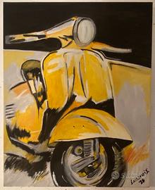 Quadro olio su tela “ Vespa”
