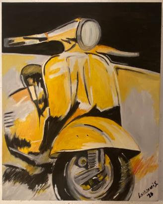 Quadro olio su tela “ Vespa”