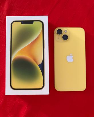 Iphone 14 128 gb giallo - scatola e accessori