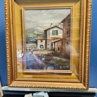 Cascina di campagna  olio di tela 