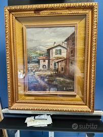 Cascina di campagna  olio di tela 