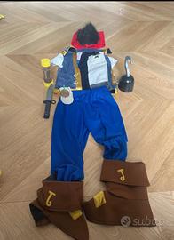 Costume di carnevale da pirata disney 5-6 anni