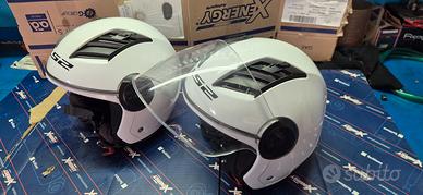 Casco jet LS2 Airflow bianco.