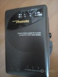 Phonola radio stereo cassette portatile