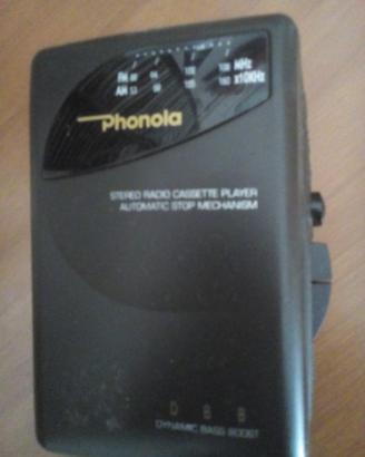 Phonola radio stereo cassette portatile