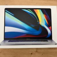 Macbook Pro 16" i9 8 core 16 GB 1TB touchbar