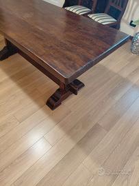 Tavolo vero legno rustico