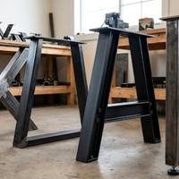 gambe tavolo in ferro stile industrial