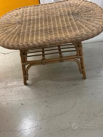 Tavolino rattan 50x80 h50